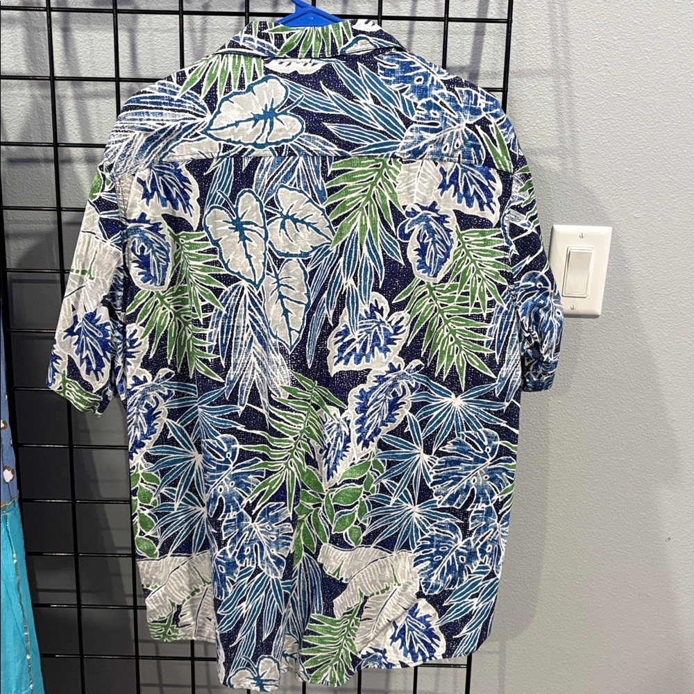 Saddlebred Tropical Blue and Green Shirt - Picture 3 of 4
